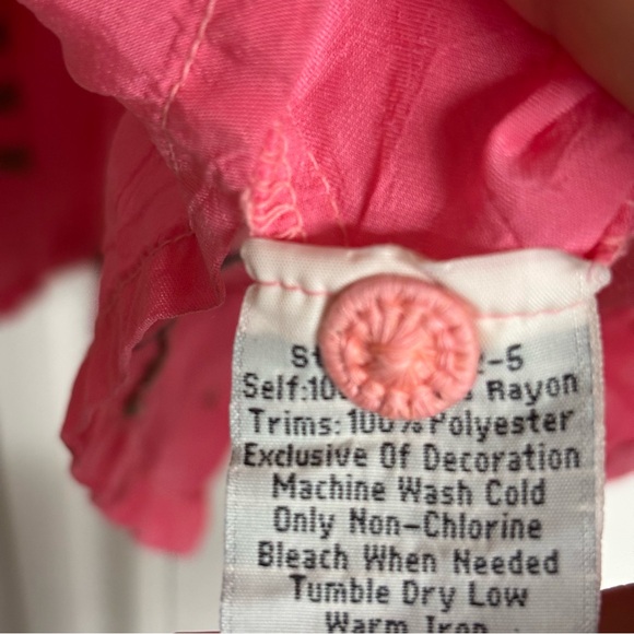 Johnny Was Bertha Pink Floral Embroidered Blouse Size M - Picture 3 of 4